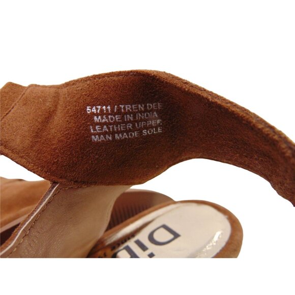 Diba True Tren Dee Brown Suede Lace Up Heels Size 10 Gladiator Shoes Lace Up - Picture 7 of 11